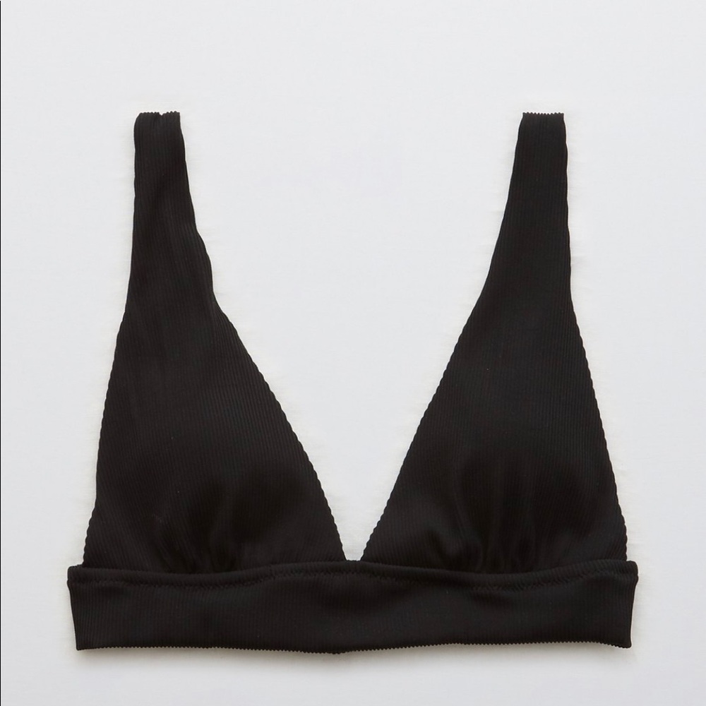NWT Aerie ribbed longline triangle bikini top